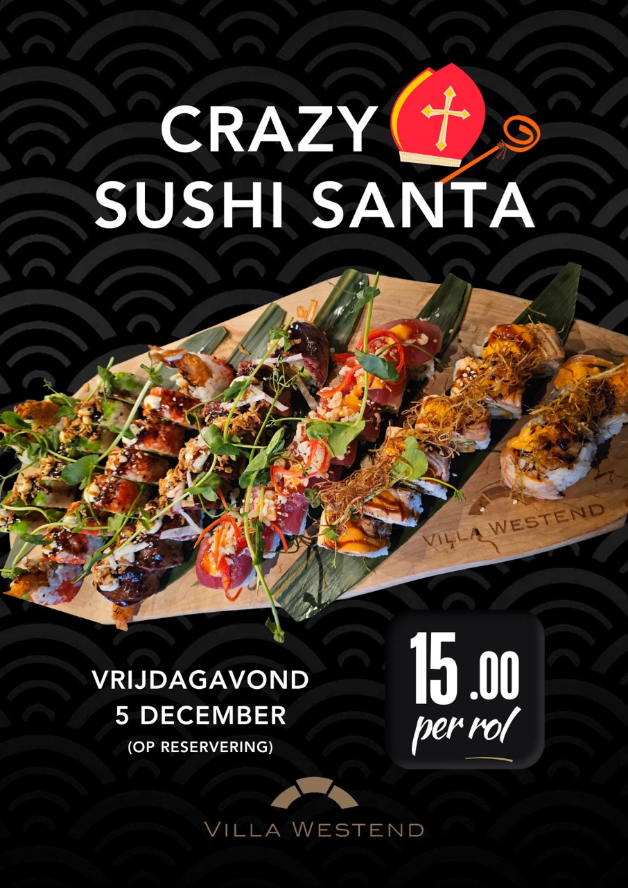 Crazy Sushi Santa op 5 december