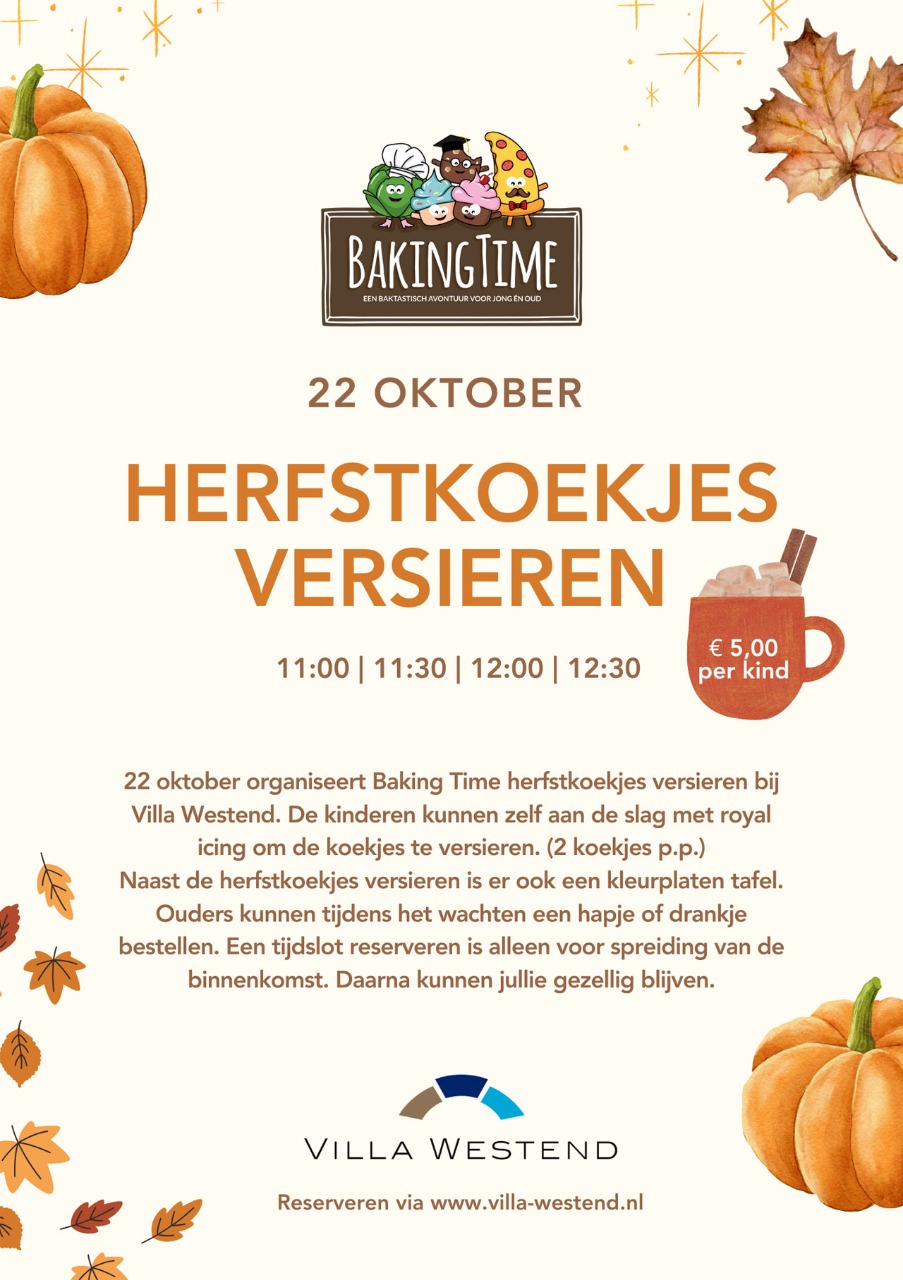Herfstkoekjes versieren 22 oktber
