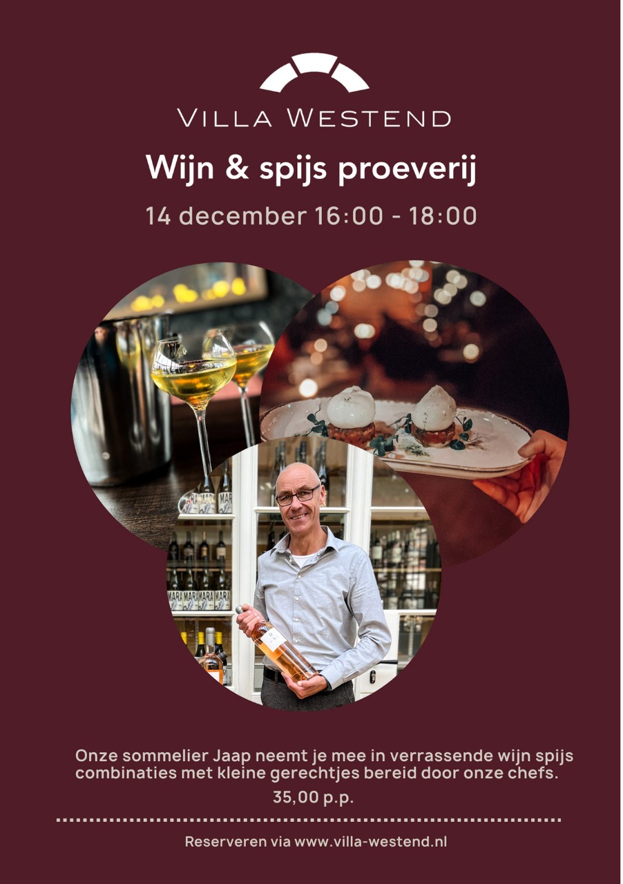 Wijn-en spijs proevery 14 december