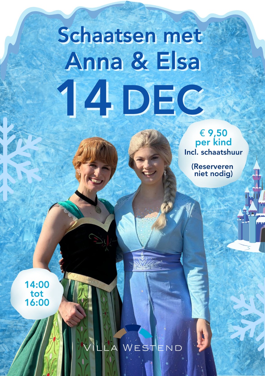 Schaatsen met Anna en Elsa op 29 november en 14 december