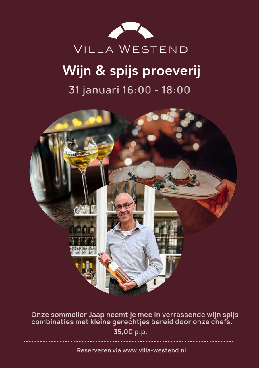 Wijn-en spijs proevery 31 januari