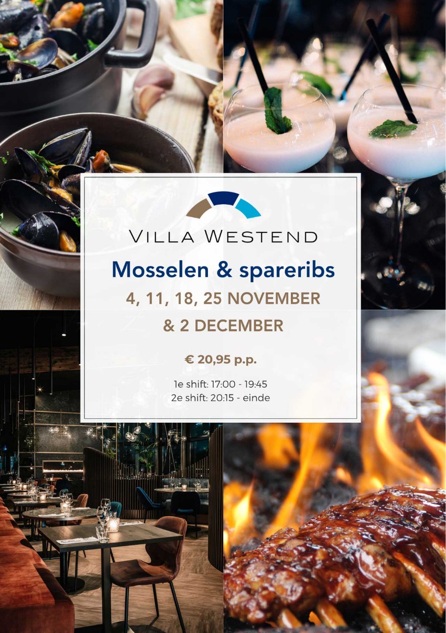 Mossel en Sparerib avonden november en december 2026