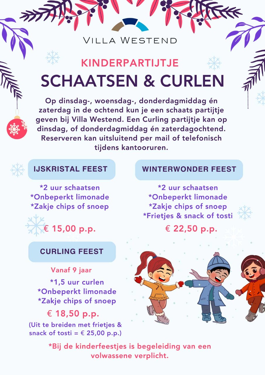 KinderPartij Schaatsen en Curlen