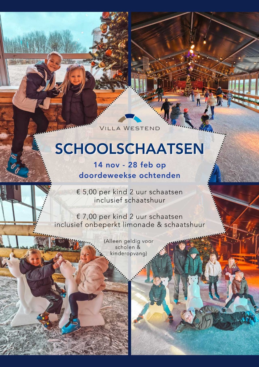 Schoolschaatsen 14 november - tot 28 februari 2027