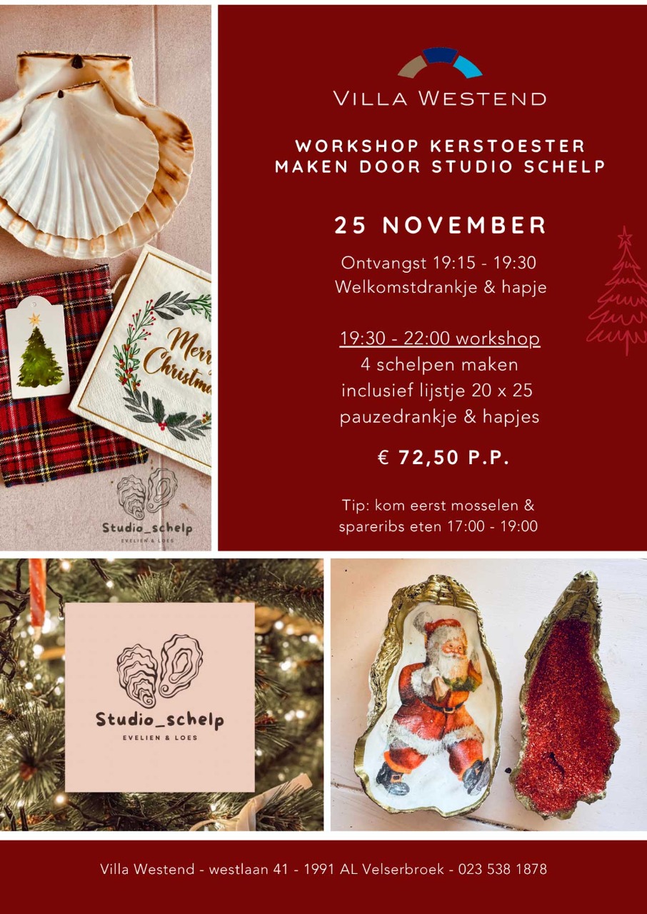 Workshop kerstoesters maken