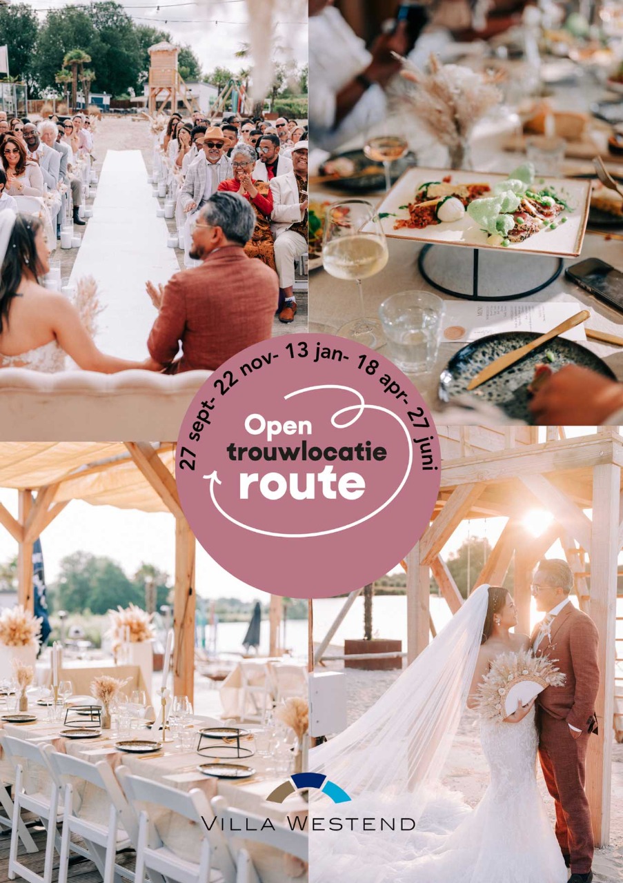 Open trouwlocatie route 22 november - 13 januari - 18 april - 27 juni